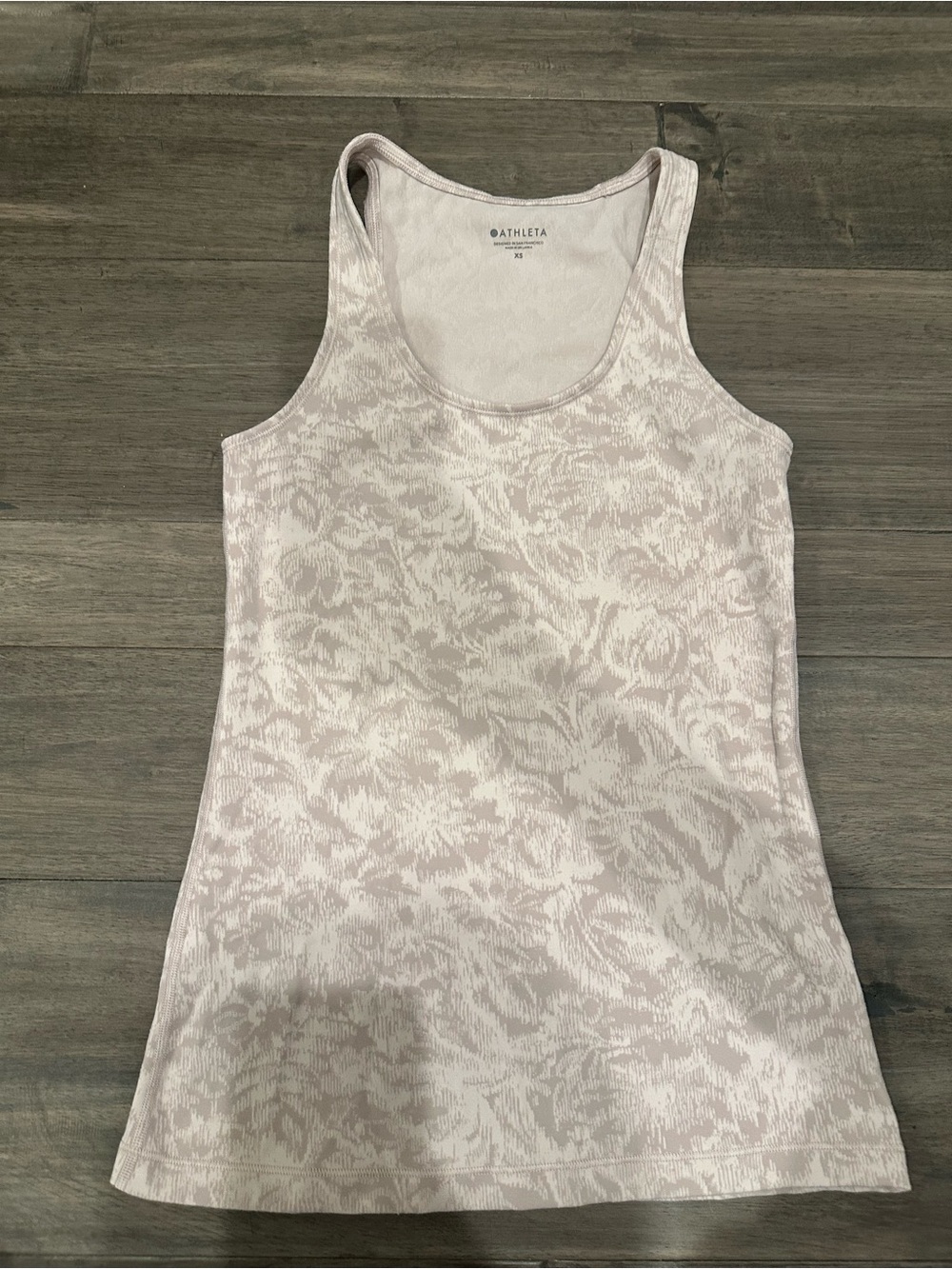 Athleta Light Blush Jacquard Racerback Tank